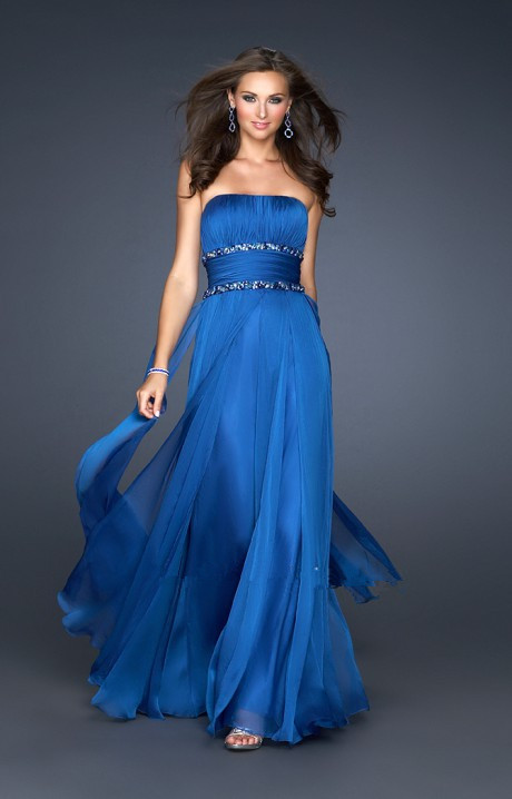 Robe soiree bleue