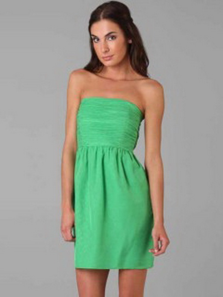 Robe verte bustier