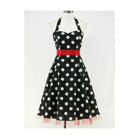 Robe vintage à pois