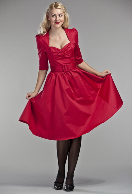 Robe vintage rouge