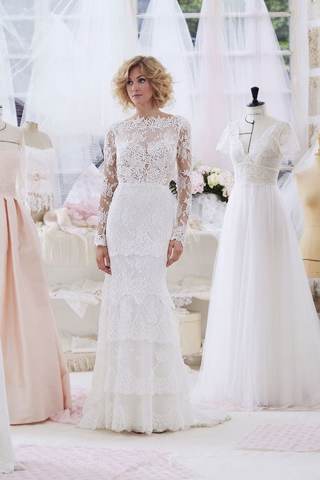 Robe de mariée manche longue 2019