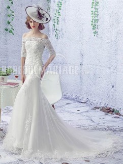 Robe de mariée manche longue 2019