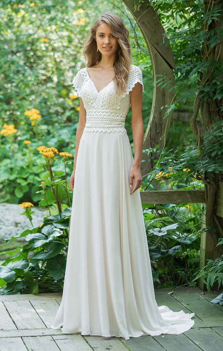 Robe de mariée simple 2019