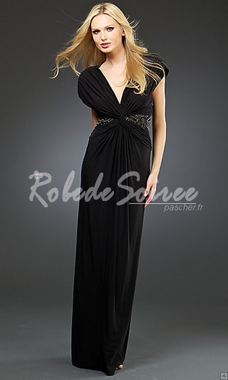 Robe de cocktail longue noire