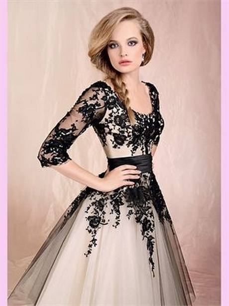 Robe de mariée dentelle noire