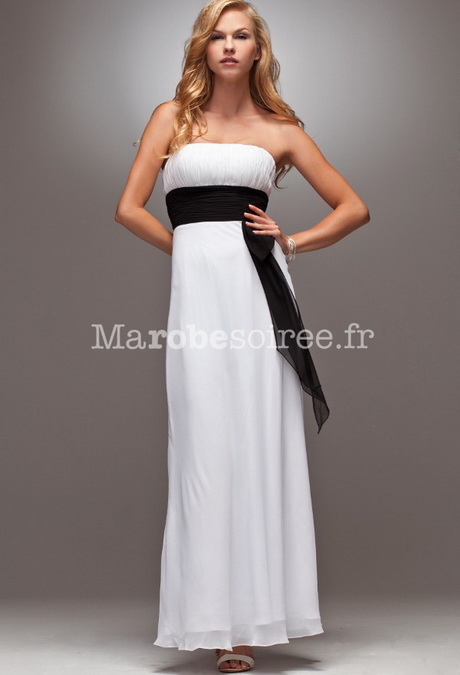 Robe de soirée longue blanche