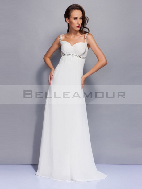 Robe de soirée longue blanche