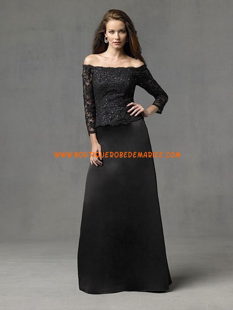 Robe de soirée noir dentelle