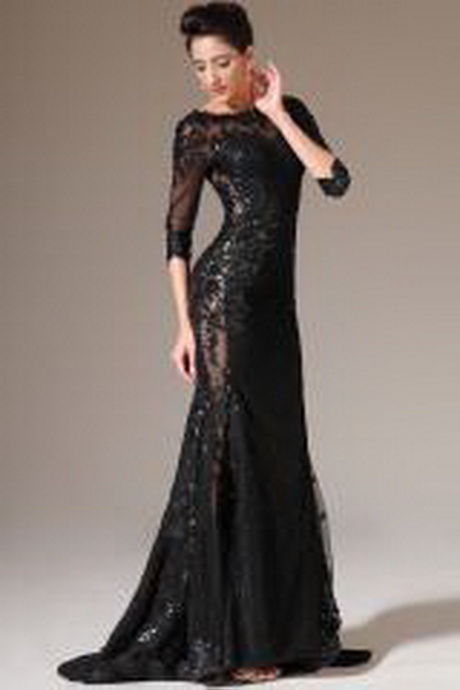 Robe de soirée noir dentelle