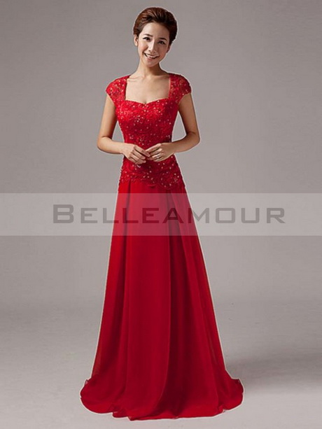 Robe de soiree en dentelle longue