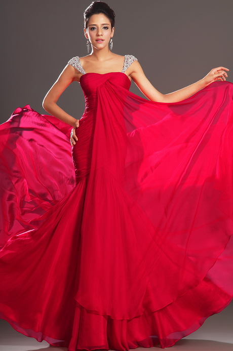 Robe de soiree longue rouge