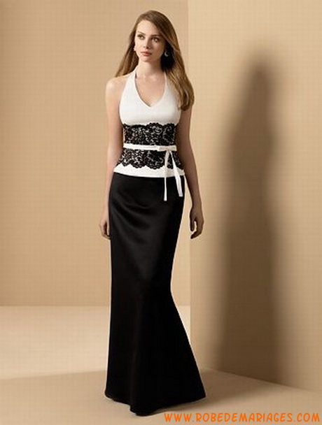 Robe dentelle noir et blanc