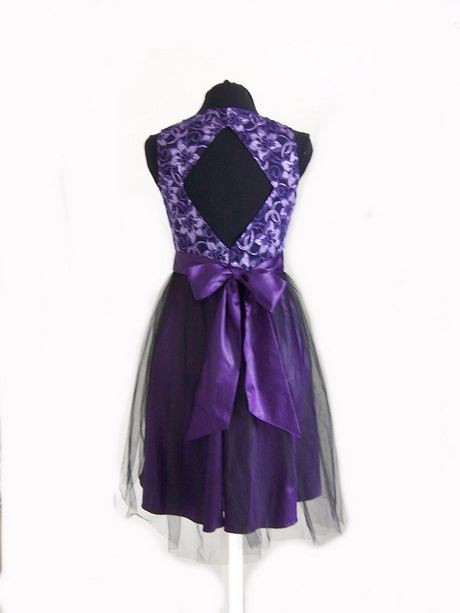 Robe dentelle violette