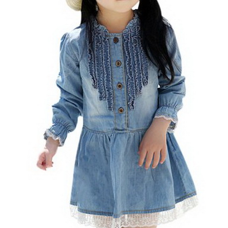 Robe jean et dentelle