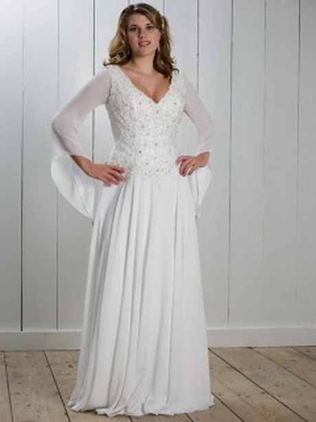 Robe longue blanche manche longue