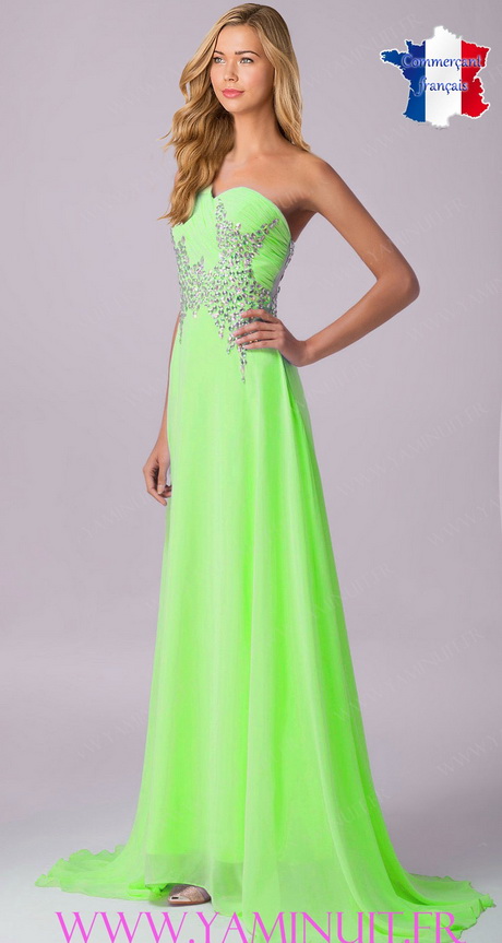 Robe longue vert