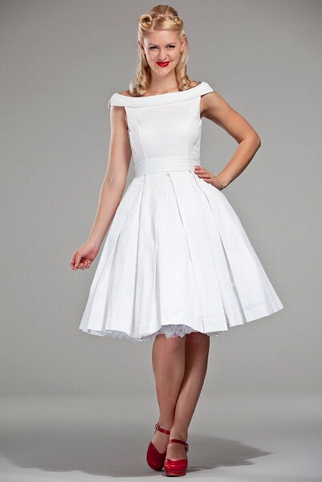 Robe retro blanche