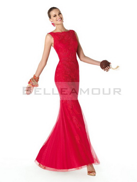 Robe rouge de soiree