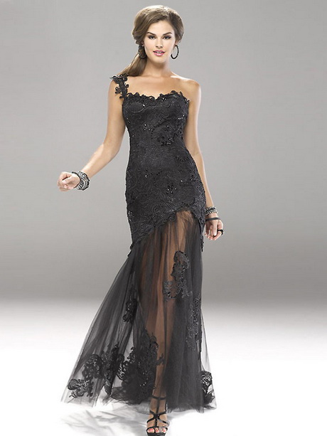 Robe soiree dentelle noire