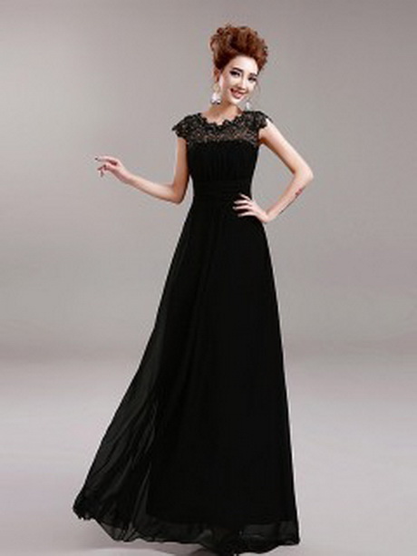 Robe soiree longue noire