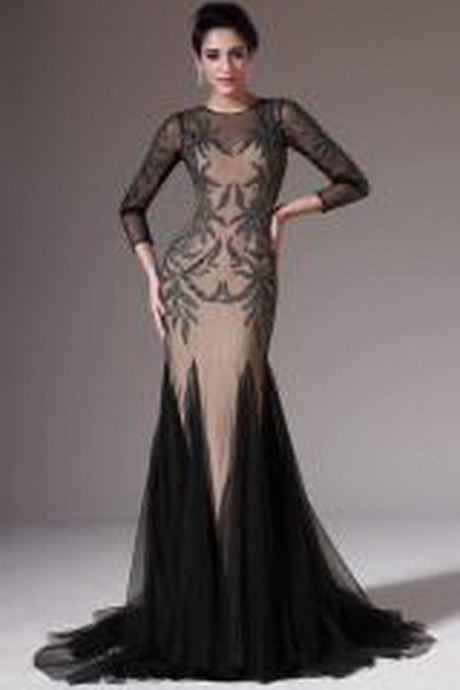 Robe soiree longue noire