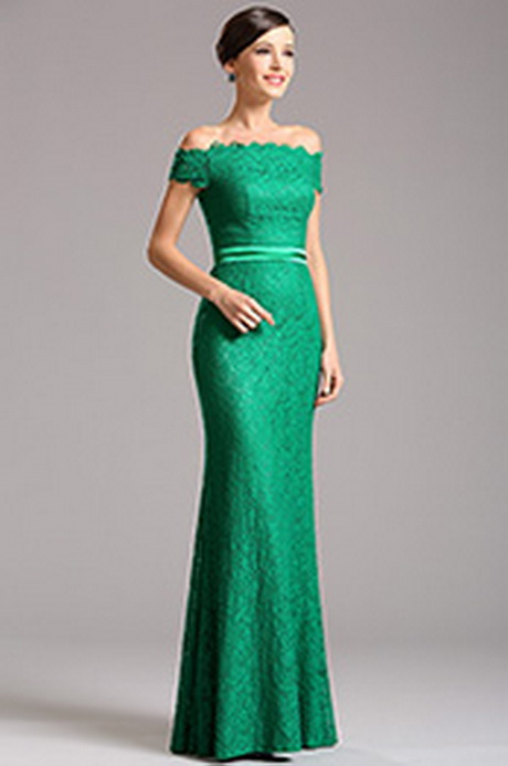 Robe verte dentelle