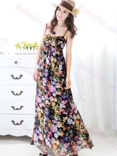 Robe a fleur longue