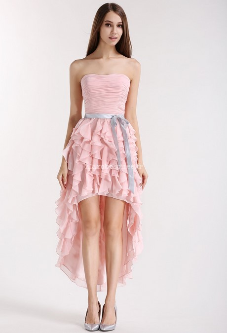 Robe asymétrique rose