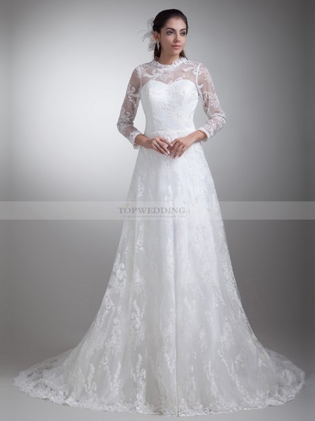 Robe avec dentelle pour mariage