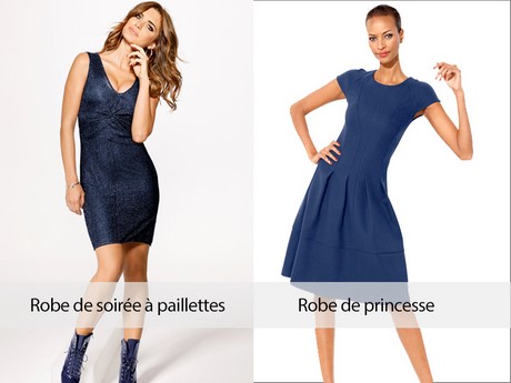 Robe bleu marine chic