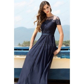 Robe bleu marine longue