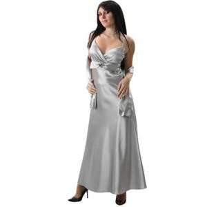 Robe ceremonie femme grise