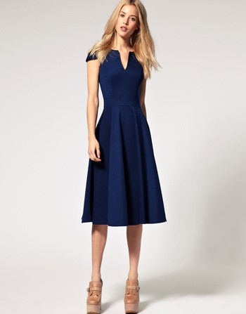 Robe chic bleu marine