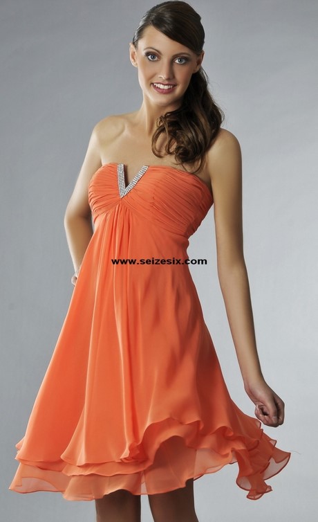 Robe cocktail orange