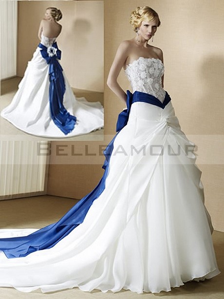 Robe de mariée bleu