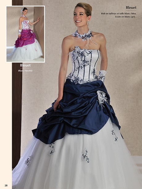 Robe de mariée bleu