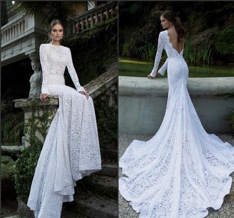 Robe de mariée dentelle longue traine