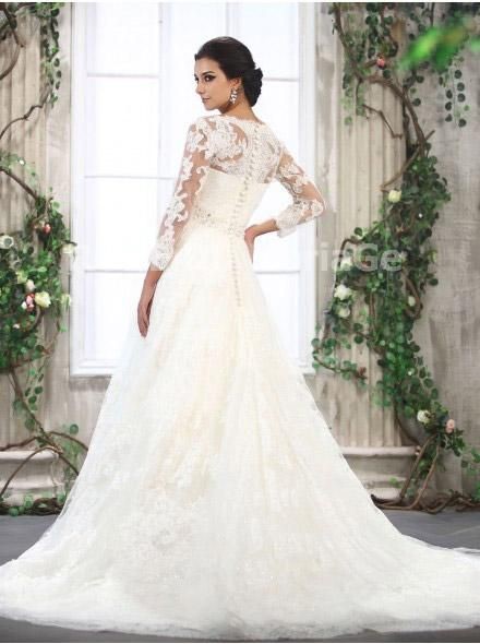 Robe de mariée en hiver