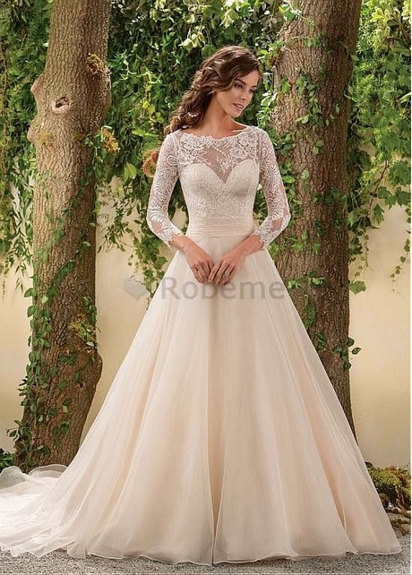 Robe de mariée manches