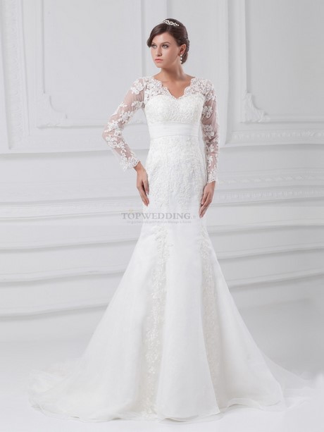 Robe de mariée manches