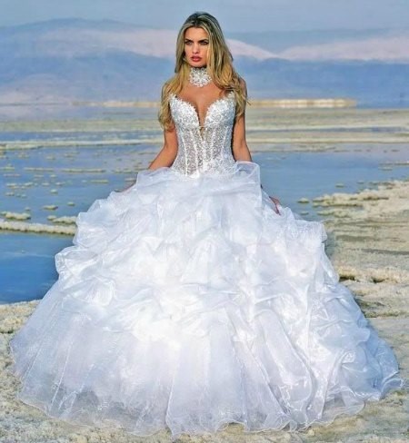 Robe de mariée princesse bustier