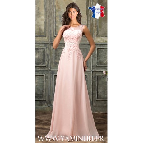 Robe de soirée longue rose