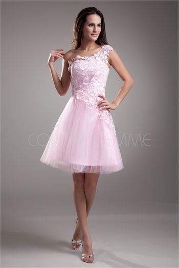 Robe de temoin rose