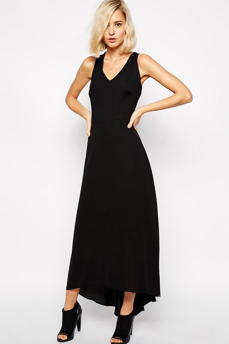 Robe debardeur longue noire