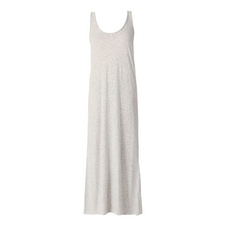 Robe longue blanche coton