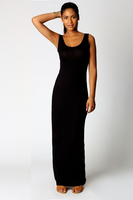 Robe longue debardeur noir