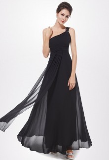 Robe longue fluide noire