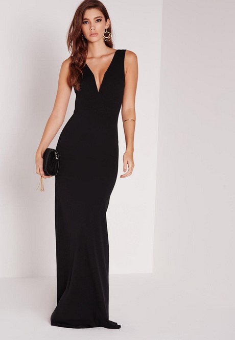 Robe longue manche longue noir