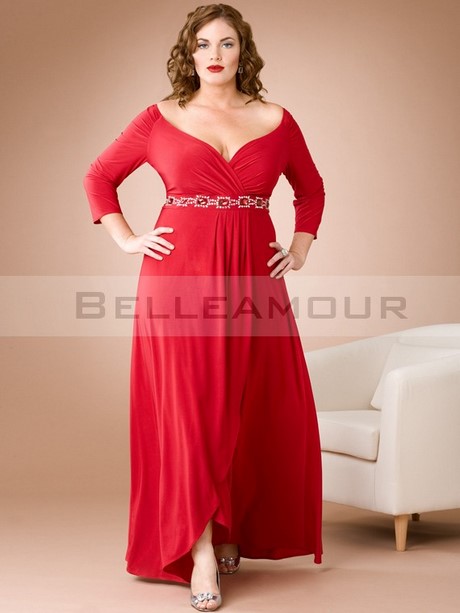 Robe manche longue rouge