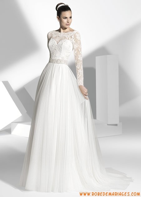 Robe mariée manches longues